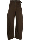 twist belt straight pants espresso - LEMAIRE - BALAAN 1