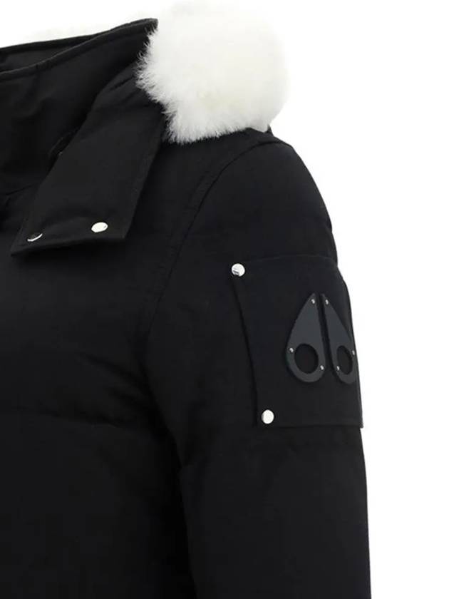 Original Threequarter Jacket White Fur Black - MOOSE KNUCKLES - BALAAN 4