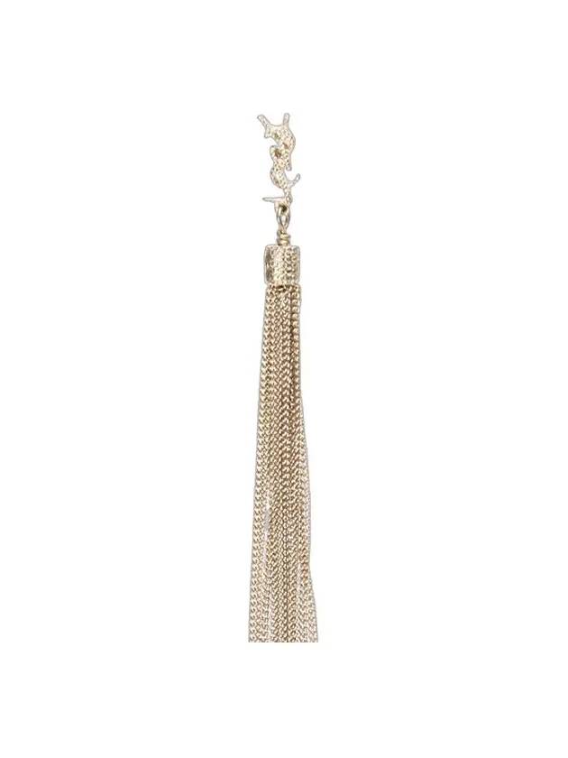 Monogram Chain Tassel Loulou  Earrings Gold - SAINT LAURENT - BALAAN 5