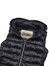 Serena Hooded Padding Vest Black - HERNO - BALAAN 8