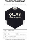 AZ-T176-051-1 Play Typo Round Short Sleeve T-Shirt Navy White Men's T-Shirt TJ - COMME DES GARCONS - BALAAN 2