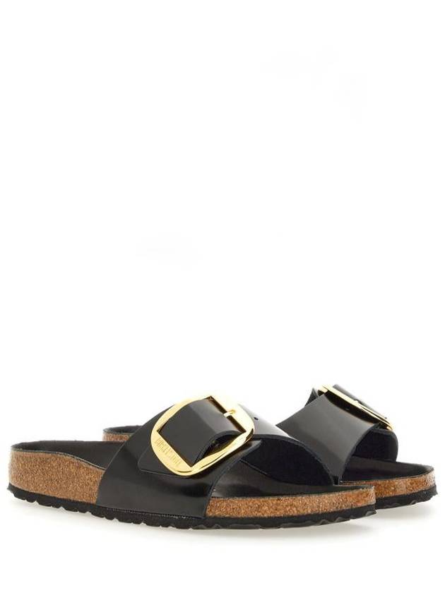 Madrid Big Buckle Slippers Black - BIRKENSTOCK - BALAAN 3