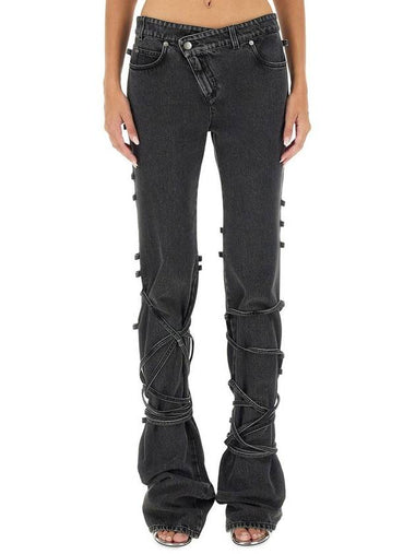 Alexander McQueen Jeans With Knotted Detail - ALEXANDER MCQUEEN - BALAAN 1