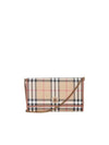 Check Chain Strap Long Wallet Beige - BURBERRY - BALAAN 1