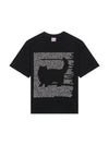 No Color Shadow Cat Short Sleeve T-Shirt Black - ITZAVIBE - BALAAN 1