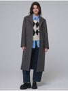 Single breasted Wool long coat Gray - OPENING SUNSHINE - BALAAN 1