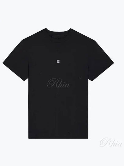 4G Logo Cotton Short Sleeve T-shirt Black - GIVENCHY - BALAAN 2