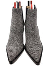 Herringbone curve heel mid top Chelsea boots FFH246A 02508 980 - THOM BROWNE - BALAAN 4