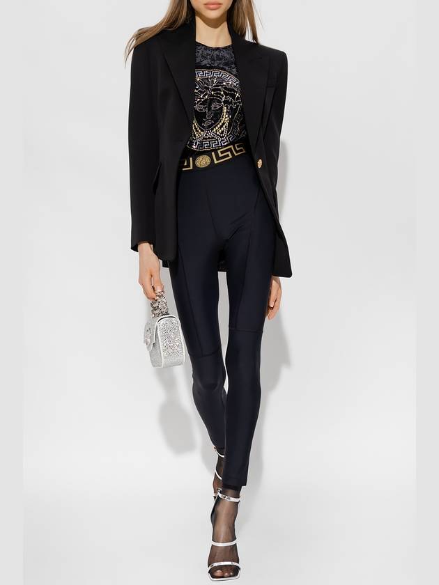 Women's Medusa Single-breasted Blazer Jacket Black - VERSACE - BALAAN 3