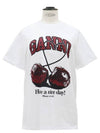 Logo cherry print short sleeve t-shirt - GANNI - BALAAN 1