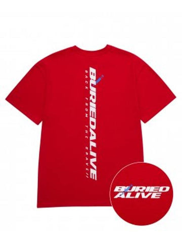 New Logo Short Sleeve T-Shirt Red - BURIED ALIVE - BALAAN 1