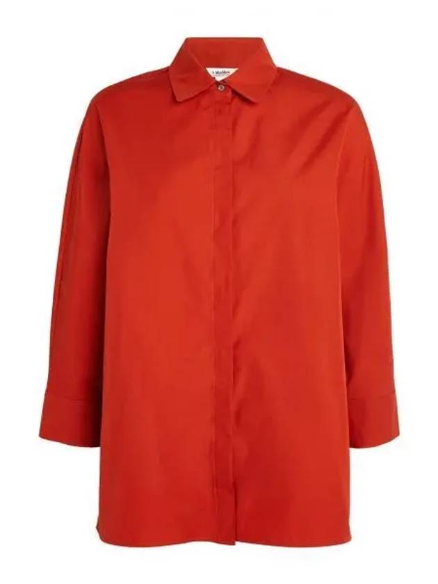 Delfino Long Sleeve Shirt Orange - MAX MARA - BALAAN 2