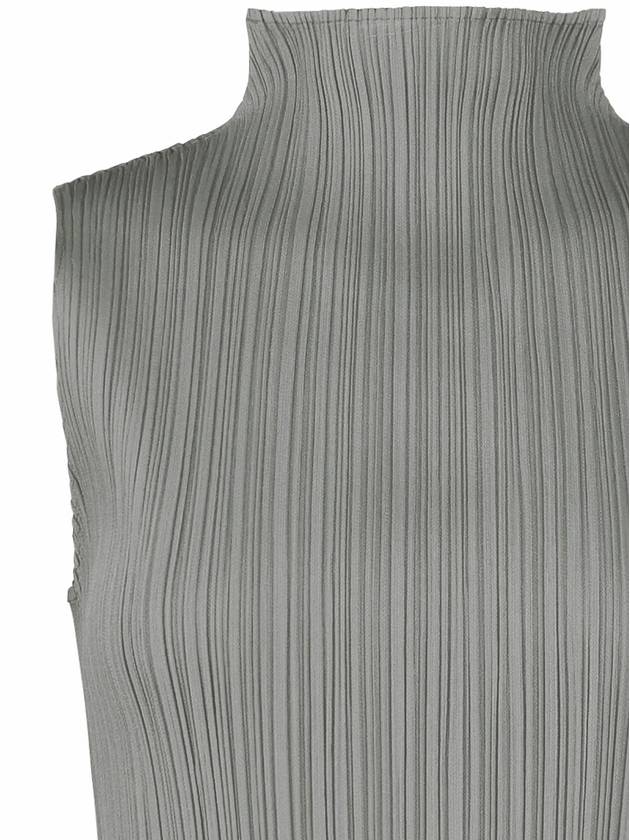 Pleated Please Basic Half Neck Tank Top - ISSEY MIYAKE - BALAAN 3