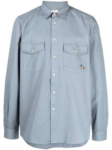 Logo embroidered long sleeve shirt M2R992XK21452 - PAUL SMITH - BALAAN 1