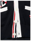 Gem Icons Intarsia Cardigan Navy - THOM BROWNE - BALAAN 4