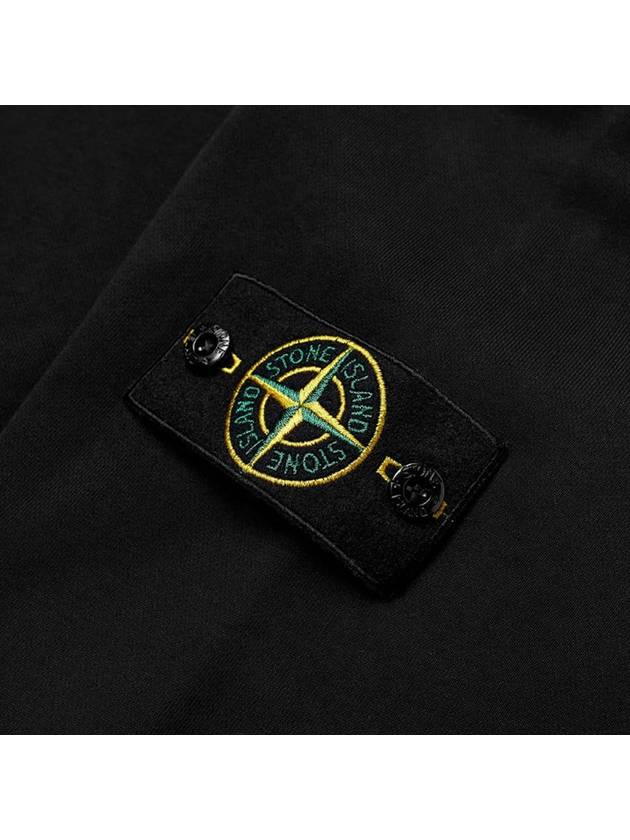 Wappen Patch Crew Neck Sweatshirt Black - STONE ISLAND - BALAAN 7