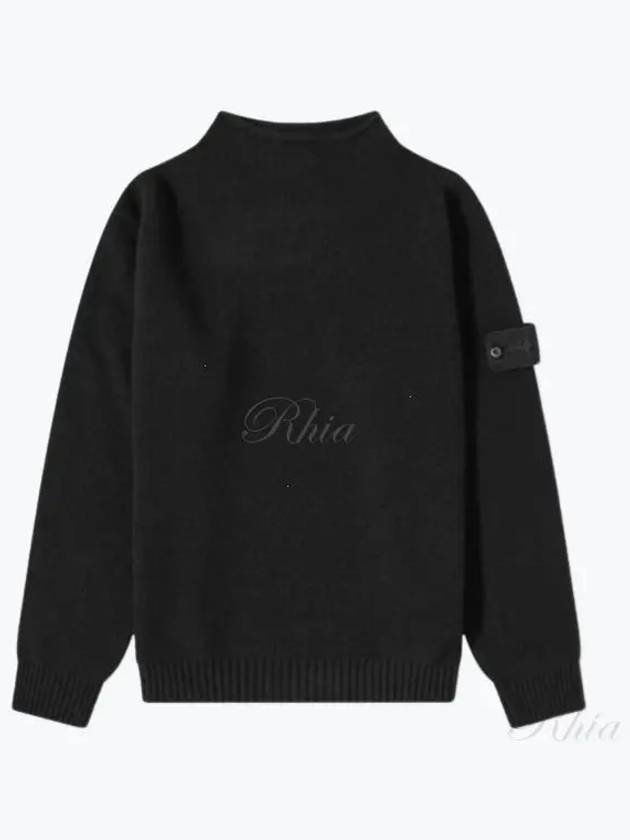 Ghost Piece Cashmere Knit Top Black - STONE ISLAND - BALAAN 2