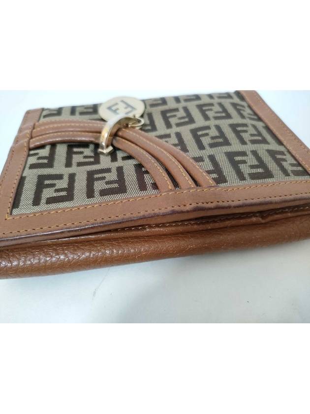 Zucca pattern bifold wallet - FENDI - BALAAN 8