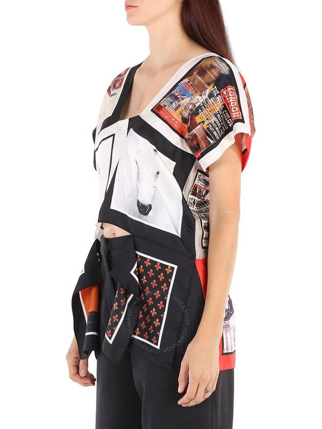 Women's MONTAGE Print Silk Sleeveless - BURBERRY - BALAAN 4