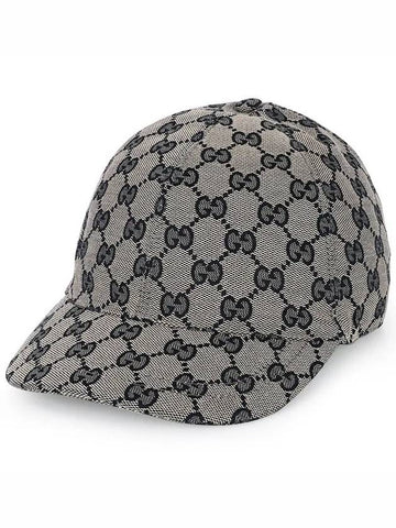 Kids GG Canvas Base Ball Cap Gray 481774 3HC65 2168 - GUCCI - BALAAN 1