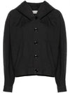 Cotton Crinkled Finish Jacket Black - LEMAIRE - BALAAN 2