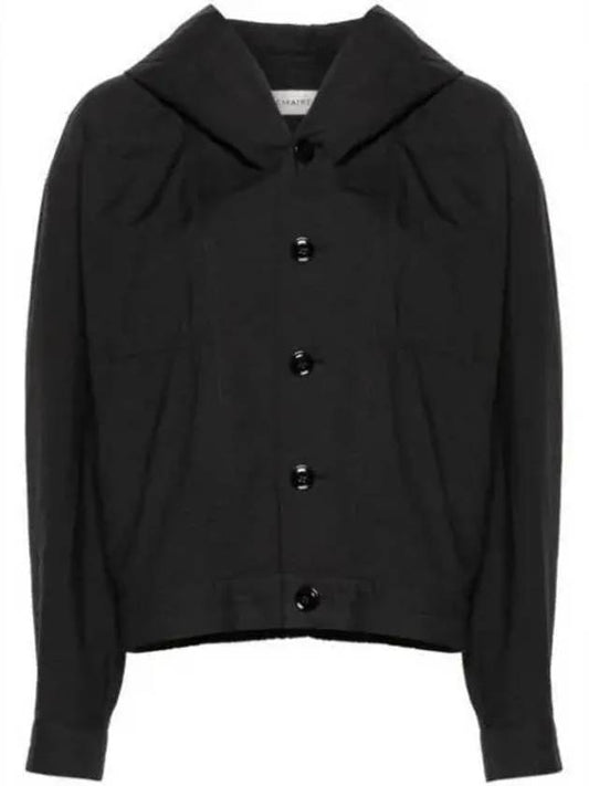 Cotton Crinkled Finish Jacket Black - LEMAIRE - BALAAN 2