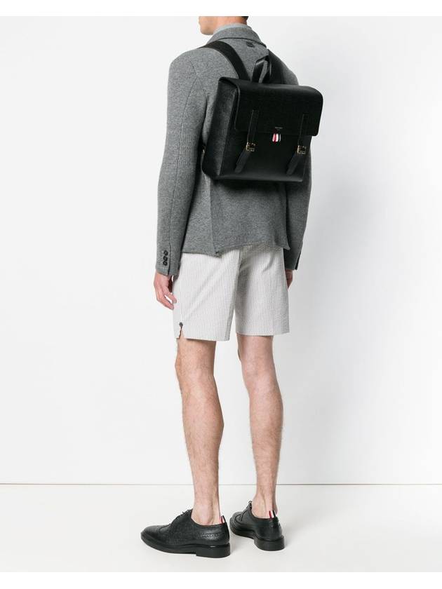 RWB Structured Backpack Black - THOM BROWNE - BALAAN 3