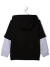 Kids Embroidered Logo Hooded Jumper Black JMH147 5V0 F0GME - FENDI - BALAAN 3