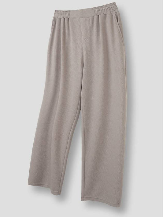 Dandelion wide banding lounge pants khaki beige - BLACKMAMBA - BALAAN 1