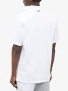 RWB Pocket Interlock Cotton Short Sleeve Polo Shirt White - THOM BROWNE - BALAAN 6