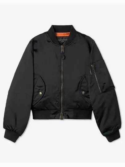 Shrunk Bomber Jacket Black - BALENCIAGA - BALAAN 2