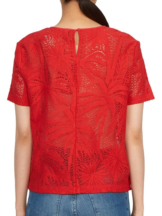 Lettera Short Sleeve T-Shirt Red - MAX MARA - BALAAN 5