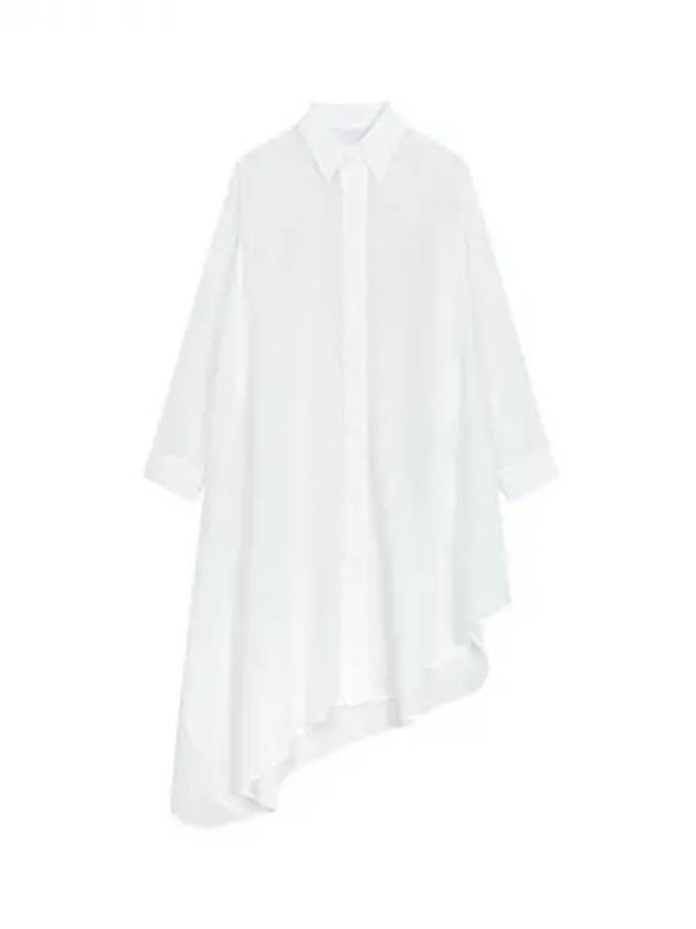 FEMME Uncut Length Lyocell Shirt Dress White 270839 - YOHJI YAMAMOTO - BALAAN 1