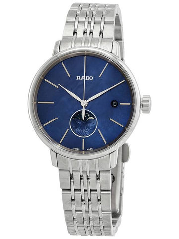 Rado Coupole Classic Moonphase Quartz Blue Mother of Pearl Dial Ladies Watch R22883913 - RADO - BALAAN 1