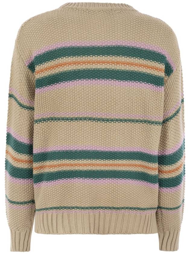 MARRONE - Cotton yarn sweater with embroidery - WEEKEND MAX MARA - BALAAN 2