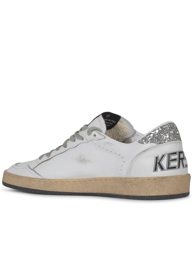 Ball Star Heel Tab Low Sneakers White Silver - GOLDEN GOOSE - BALAAN 4