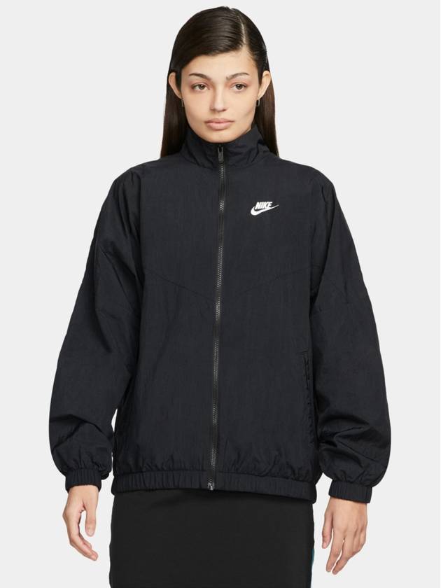 Sportswear Essential Windrunner Woven Track Jacket Black - NIKE - BALAAN 3