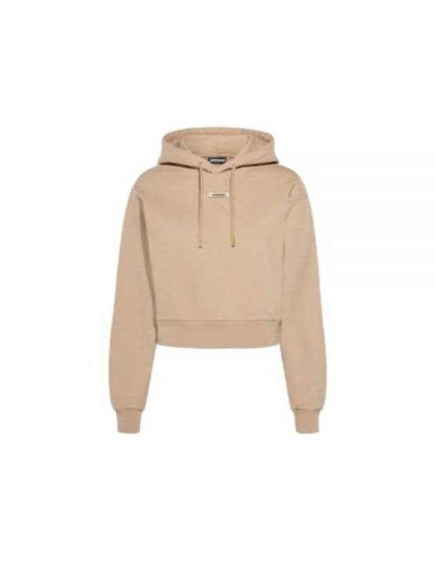 Le Sweatshirt Gros Grain Cotton Hoodie Beige - JACQUEMUS - BALAAN 2