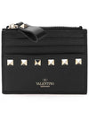 Women's Rockstud Coin Card Wallet Black - VALENTINO - BALAAN 2