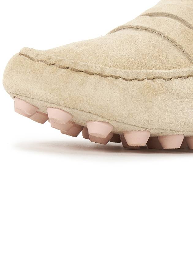 Gomino bubble suede driving shoes beige - TOD'S - BALAAN.