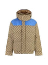 Men's Cotton Canvas Quilted Padding Camel Ebony - GUCCI - BALAAN 2