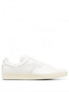 Warwick T Logo Punching Leather Low Top Sneakers White - TOM FORD - BALAAN 2