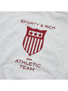 Athletic Team Hooded Top Gray - SPORTY & RICH - BALAAN.