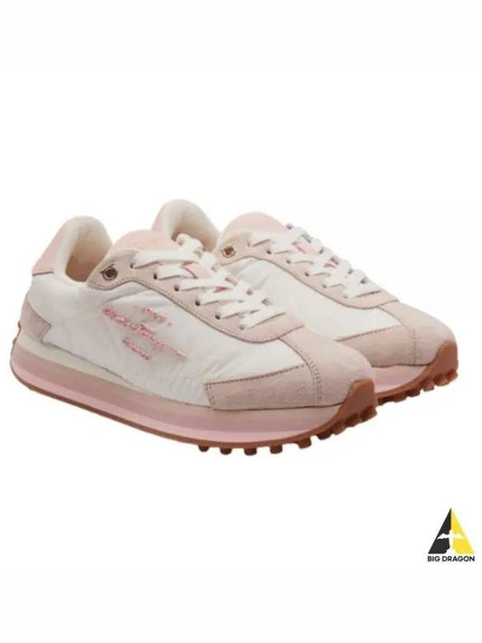 Panelled Low-Top Sneakers Pink - SALVATORE FERRAGAMO - BALAAN 2