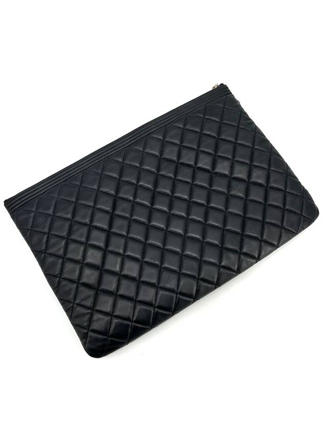 Lambskin Boy Clutch Large - CHANEL - BALAAN 5