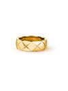 Coco Crush Quilted Motif Small Ring Gold - CHANEL - BALAAN 2