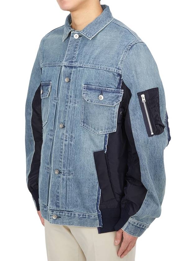 Men's Denim Jacket Blue - SACAI - BALAAN 6