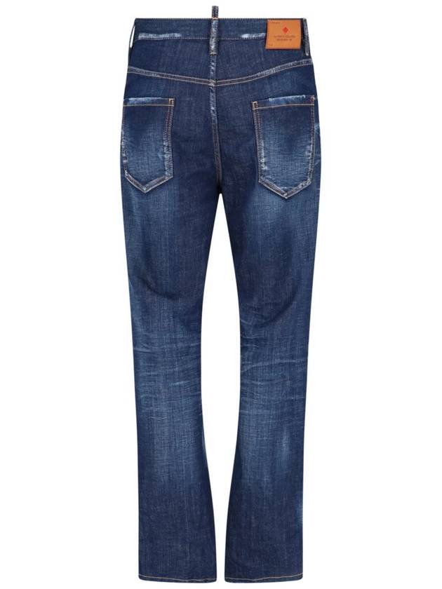 642 Mid-Rise Skinny Jeans Dark Blue - DSQUARED2 - BALAAN 3