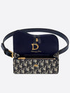 Saddle Belt Pouch Blue Oblique S5619CTZQ - DIOR - BALAAN 4