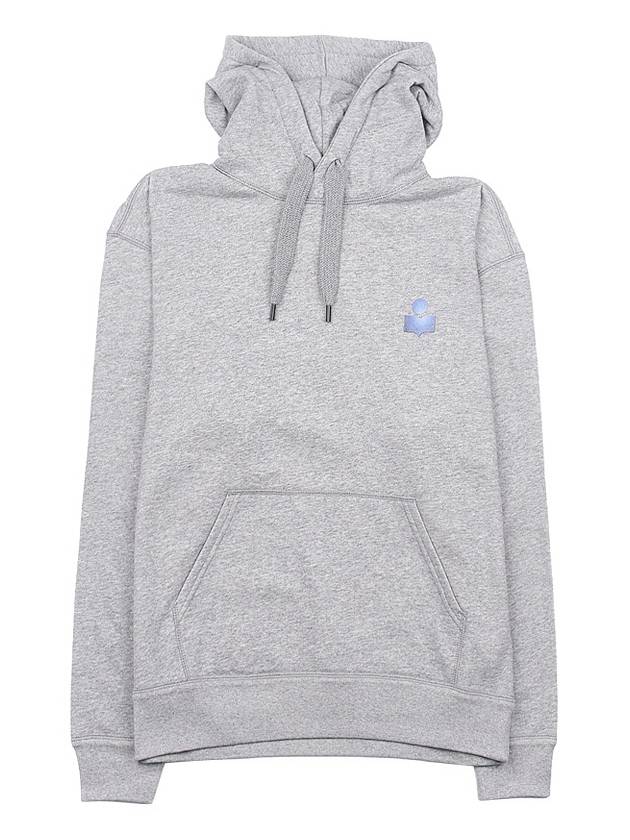 Matte Logo Print Hoodie Grey - ISABEL MARANT - BALAAN 11